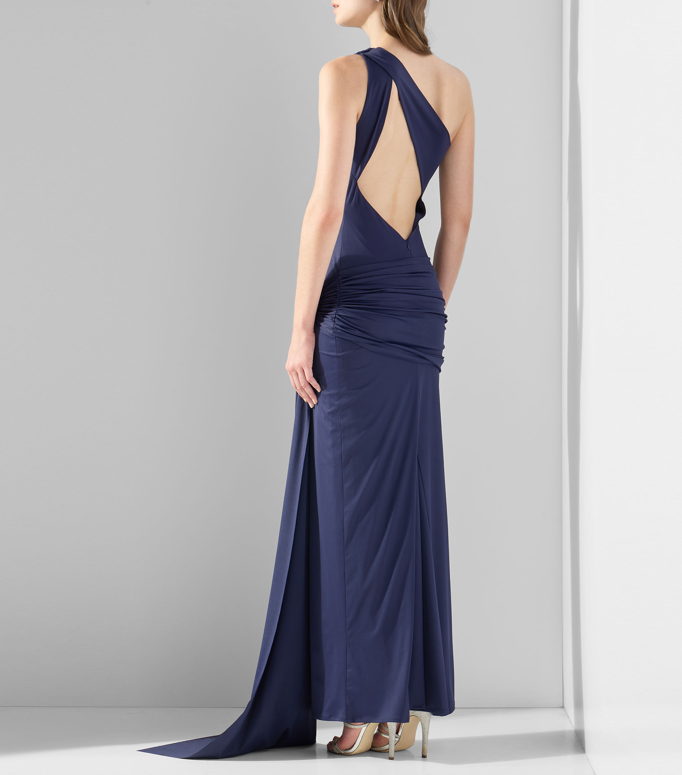 Vestido de fiesta largo liso Mujer